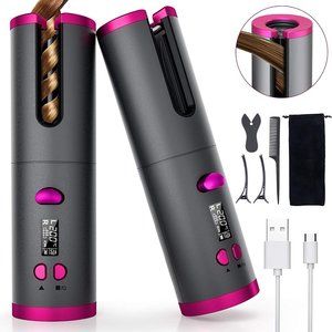 Automatic Curling Iron with LCD Display Adjustable Temperature & Timer